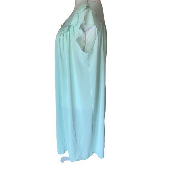 60’s Nylon Nightgown Shadowline Size Medium Lace Trim - Picture 4 of 5